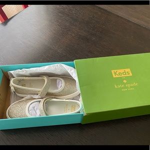 Keds x Kate spade glittery Mary Janes with bows